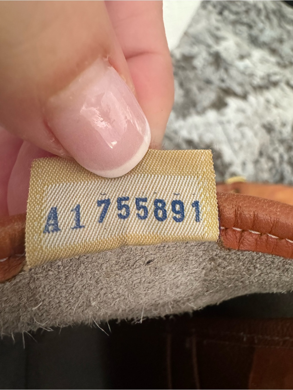 Dooney & Bourke Cream and Tan Pebbled Leather Crossbody - Picture 7 of 9